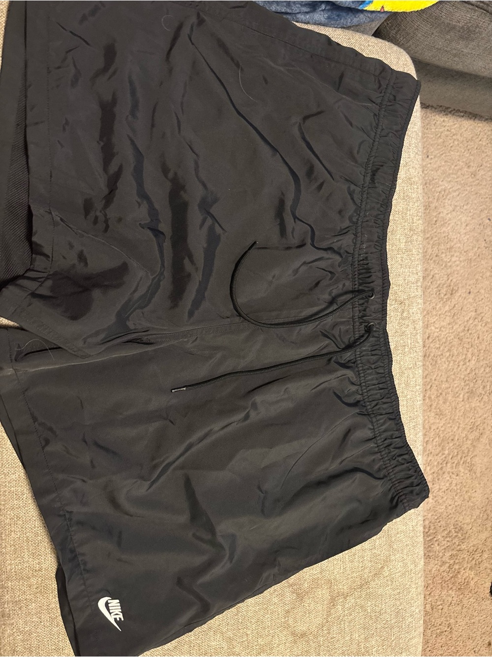 Nike Black Men's Athletic Shorts with Elastic Waist